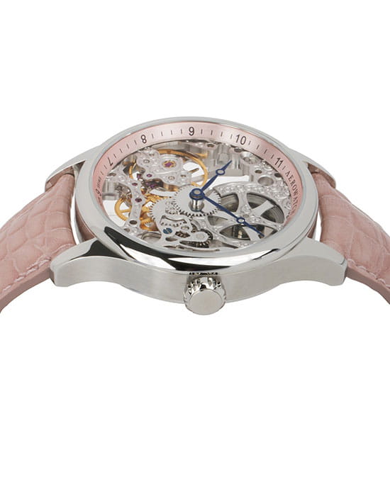 Aerowatch Aerowatch 57981 AA01,  швейцария мужские часы на браслете кожаный боковой вид